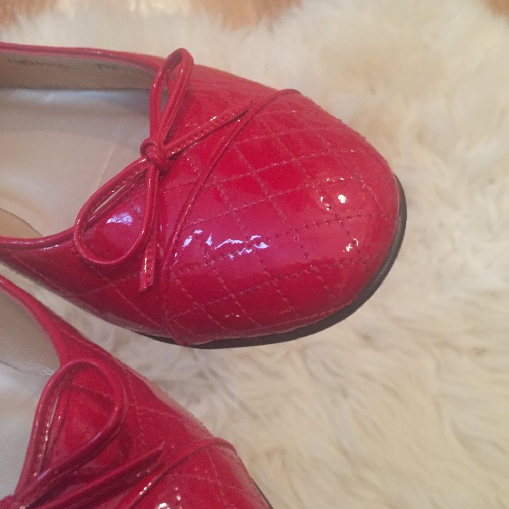 Stuart Weitzman Low Block Heel Cap Toes In Chanel… - image 3